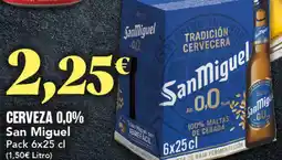 Gadis SAN MIGUEL Cerveza 0,0% oferta