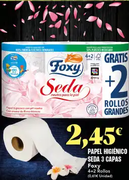 Gadis FOXY Papel higiénico seda 3 capas oferta