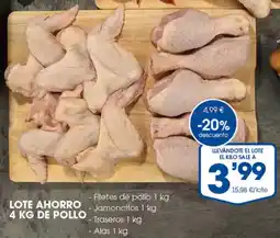 Supermercados Plaza Lote ahorro de pollo oferta