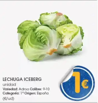 Supermercados Plaza Lechuga iceberg oferta
