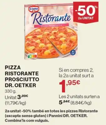 Supercor Exprés DR OETKER Pizza ristorante prosciutto oferta