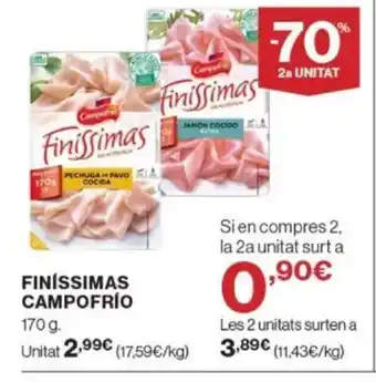 Supercor Exprés Finissimas campofrío oferta