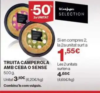 Supercor Exprés Truita camperola amb ceba o sense oferta