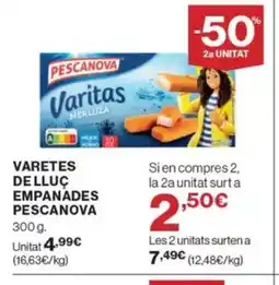 Supercor Exprés PESCANOVA Varetes de lluç empanades oferta