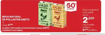 Supercor Exprés ANETO Brou natural de pollastre oferta