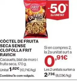 Supercor Exprés FRIT RAVICH Coctel de fruita seca sense clofolla oferta