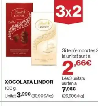 Supercor Exprés LINDOR Xocolata oferta