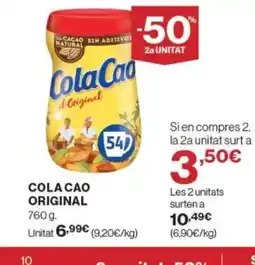 Supercor Exprés COLA CAO Original oferta