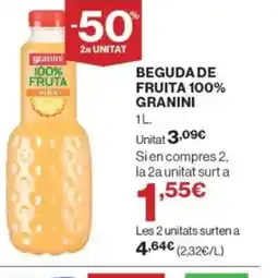 Supercor Exprés GRANINI Beguda de fruita 100% oferta