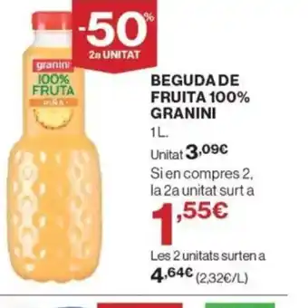 Supercor Exprés GRANINI Beguda de fruita 100% oferta