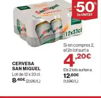 Supercor Exprés SAN MIGUEL Cervesa oferta