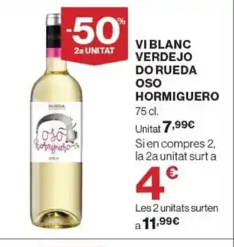 Supercor Exprés Vi blanc verdejo do rueda oso hormiguero oferta