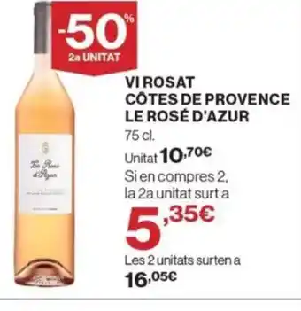 Supercor Exprés Vi rosat côtes de provence le rosé d'azur oferta