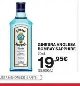 Supercor Exprés BOMBAY SAPPHIRE Ginebra anglesa oferta