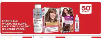 Supercor Exprés En tots els productes elvive, excellence, casting i filler de l'oréal oferta