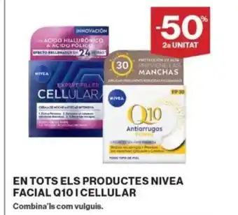 Supercor Exprés En tots els productes nivea facial q10 i cellular oferta