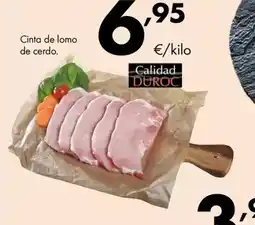 Supermercados Lupa Cinta de lomo de cerdo oferta