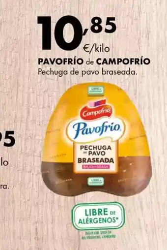 Supermercados Lupa PAVOFRÍO de CAMPOFRÍO Pechuga de pavo braseada. oferta