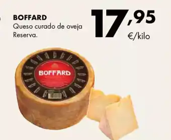 Supermercados Lupa BOFFARD Queso curado de oveja Reserva oferta