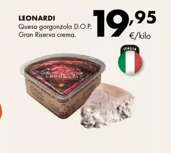 Supermercados Lupa LEONARDI Queso gorgonzola D.O.P. Gran Riserva crema. oferta