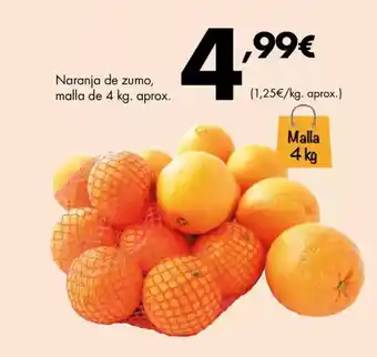 Supermercados Lupa Naranja de zumo oferta