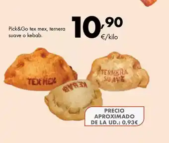 Supermercados Lupa Pick&Go tex mex, ternera suave o kebab oferta