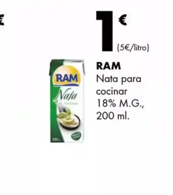 Supermercados Lupa RAM Nata para cocinar oferta