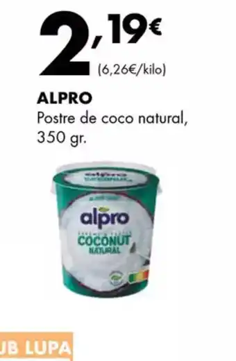 Supermercados Lupa ALPRO Postre de coco natural oferta