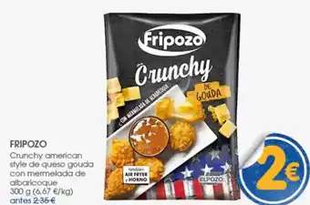 Supermercados Plaza FRIPOZO Crunchy american style de queso gouda con mermelada de albaricoque oferta