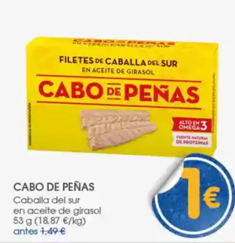 Supermercados Plaza CABO DE PEÑAS Caballa del sur en aceite de girasol oferta