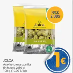 Supermercados Plaza JOLCA Aceituna manzanilla sin hueso oferta