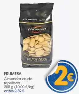 Supermercados Plaza FRUMESA Almendra cruda repelada oferta