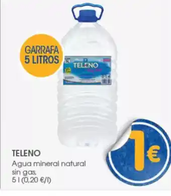 Supermercados Plaza TELENO Agua mineral natural sin gas, oferta