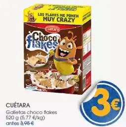 Supermercados Plaza CUÉTARA Galletas choco flakes oferta