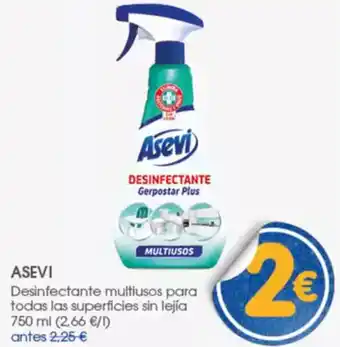 Supermercados Plaza ASEVI Desinfectante multiusos para todas las superficies sin lejía oferta