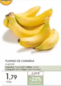 Supermercados Plaza Platano de canarias a granel oferta