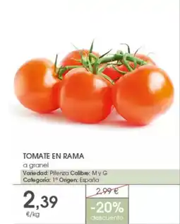 Supermercados Plaza Tomate en rama a granel oferta