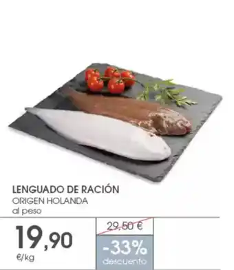 Supermercados Plaza Lenguado de ración oferta