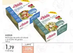 Supermercados Plaza ALDELIS Pechuga de pollo al natural o al aceite de girasol, oferta