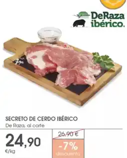 Supermercados Plaza Secreto de cerdo ibérico oferta