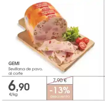 Supermercados Plaza GEMI Sevillana de pavo oferta