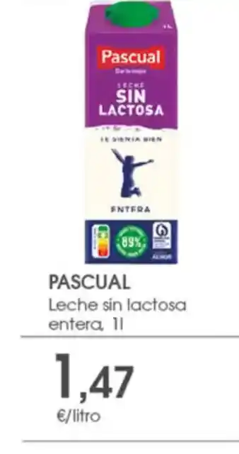 Supermercados Plaza PASCUAL Leche sin lactosa entera oferta