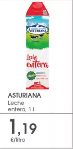 Supermercados Plaza ASTURIANA Leche entera oferta