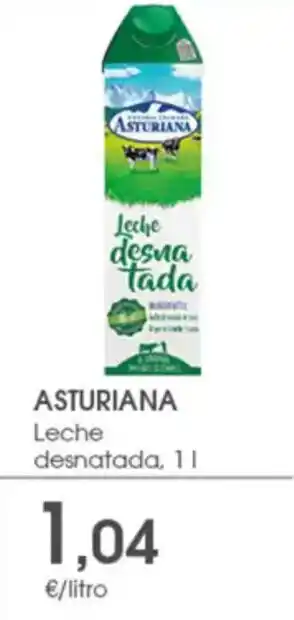 Supermercados Plaza ASTURIANA Leche desnatada oferta