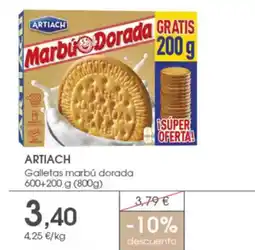 Supermercados Plaza ARTIACH Galletas marbú dorada oferta