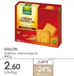 Supermercados Plaza GULLÓN Galletas creme tropical oferta