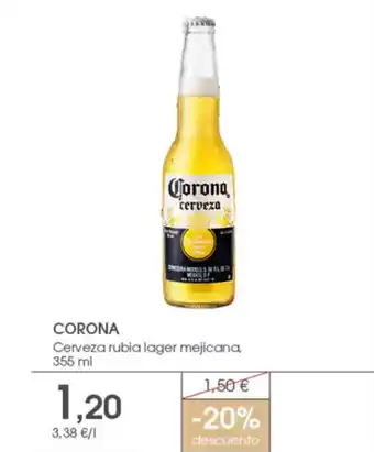 Supermercados Plaza CORONA Cerveza rubia lager mejicana oferta