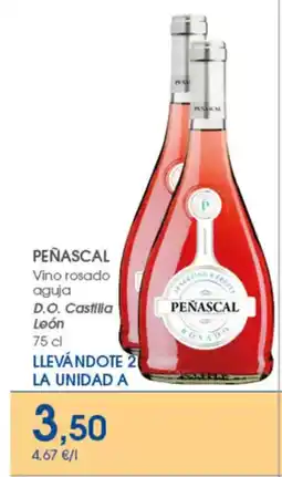 Supermercados Plaza PEÑASCAL Vino rosado aguja D.O. Castilla León oferta