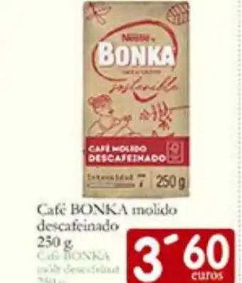 Supermercados Bip Bip BONKA Café molido descafeinado oferta