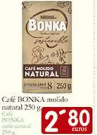 Supermercados Bip Bip BONKA Cafe molido natural oferta